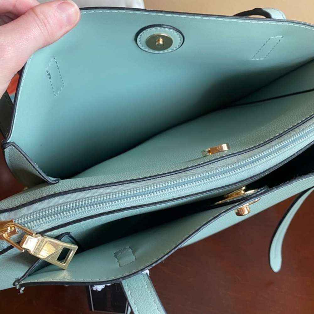 La Terre Fashion Light Blue Shoulder Bag/Purse - Picture 5 of 8